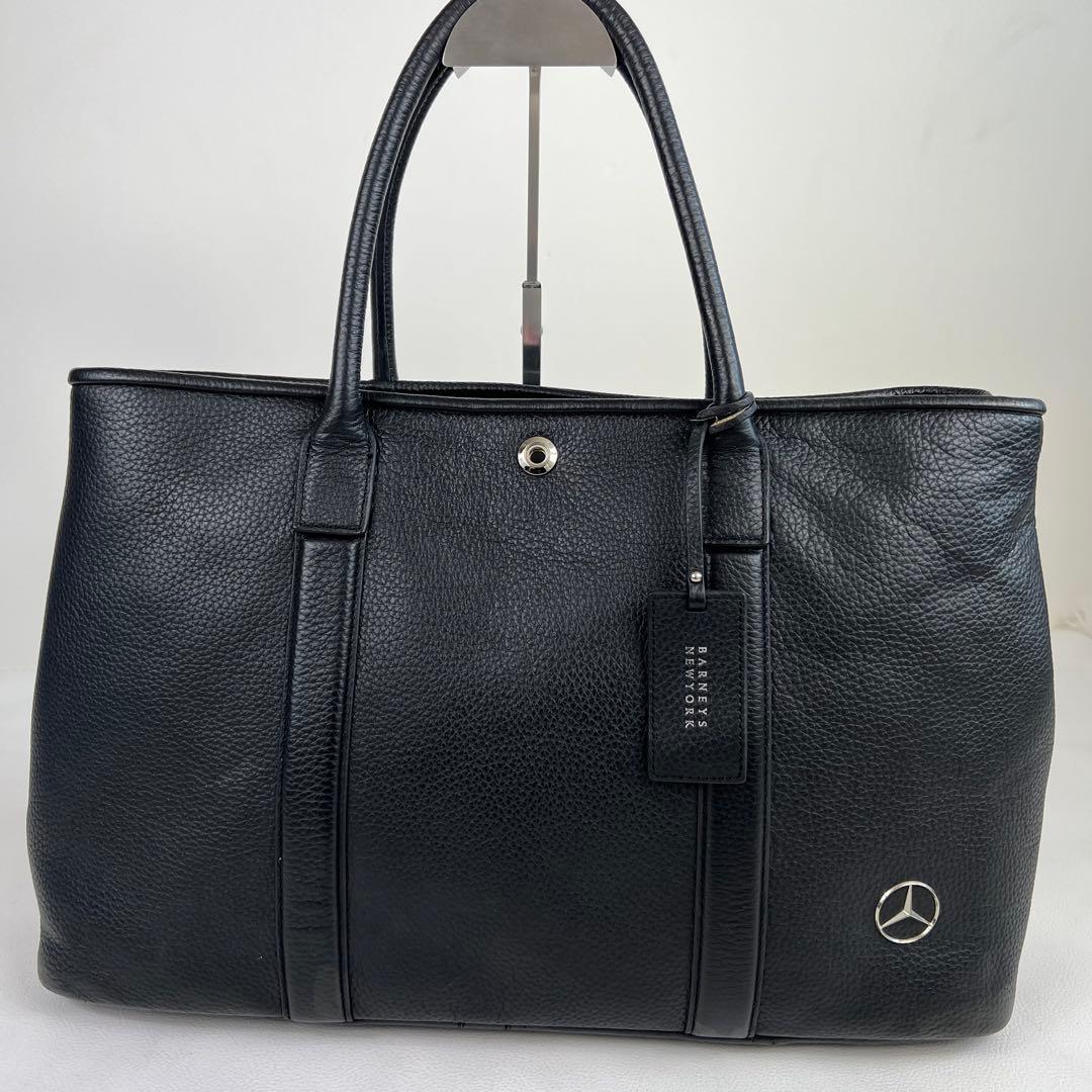 【TAKU様】バーニーズニューヨーク トートバッグ ビジネス ベンツ 本革 黒