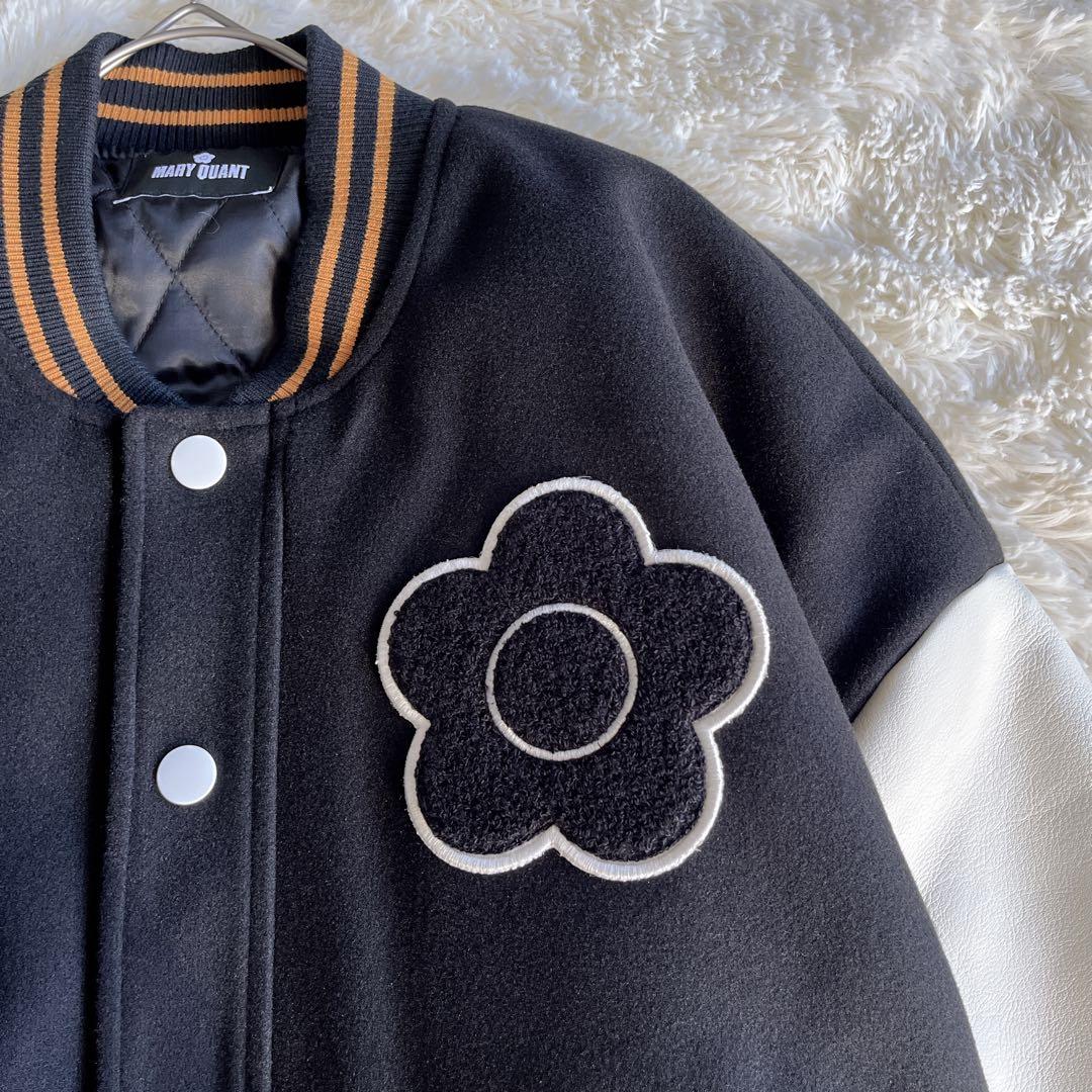 美品　MARY QUANT スタジャン　完売品　ブラック　Y2K