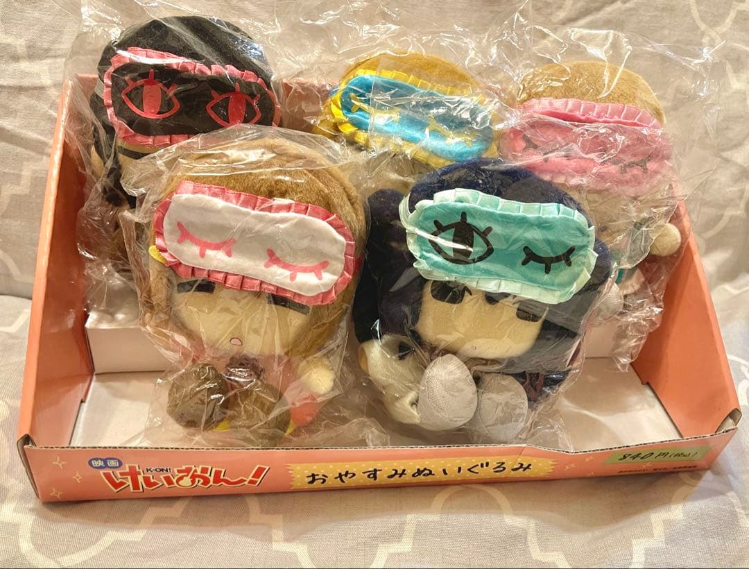 映画けいおん！おやすみぬいぐるみ BOX付き 全5種 未開封