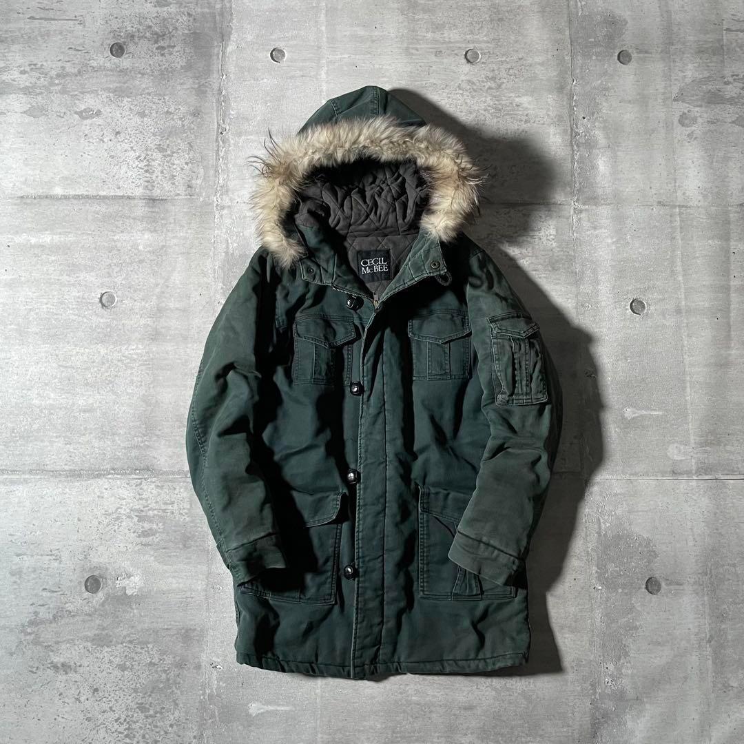 00s ファー付き ミリタリージャケット y2k アーカイブ 平成ギャル パンク