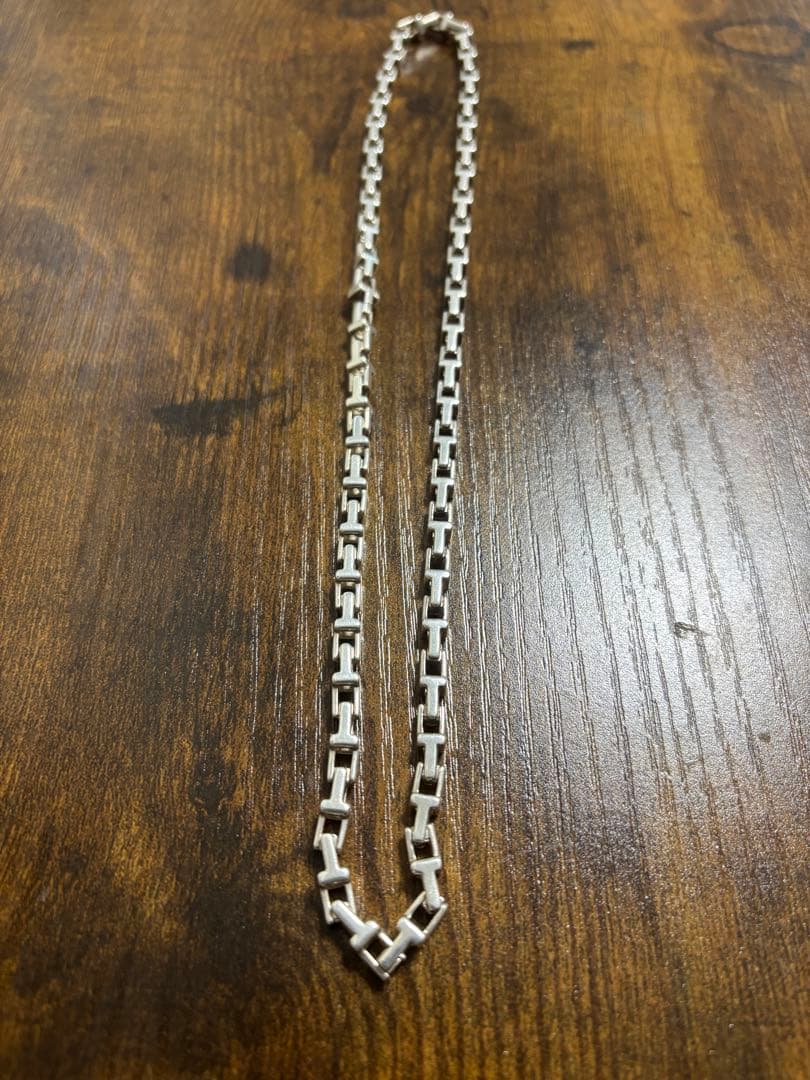 l　　　Tiffany Tナローチェーンネックレス シルバー ハードウェア
