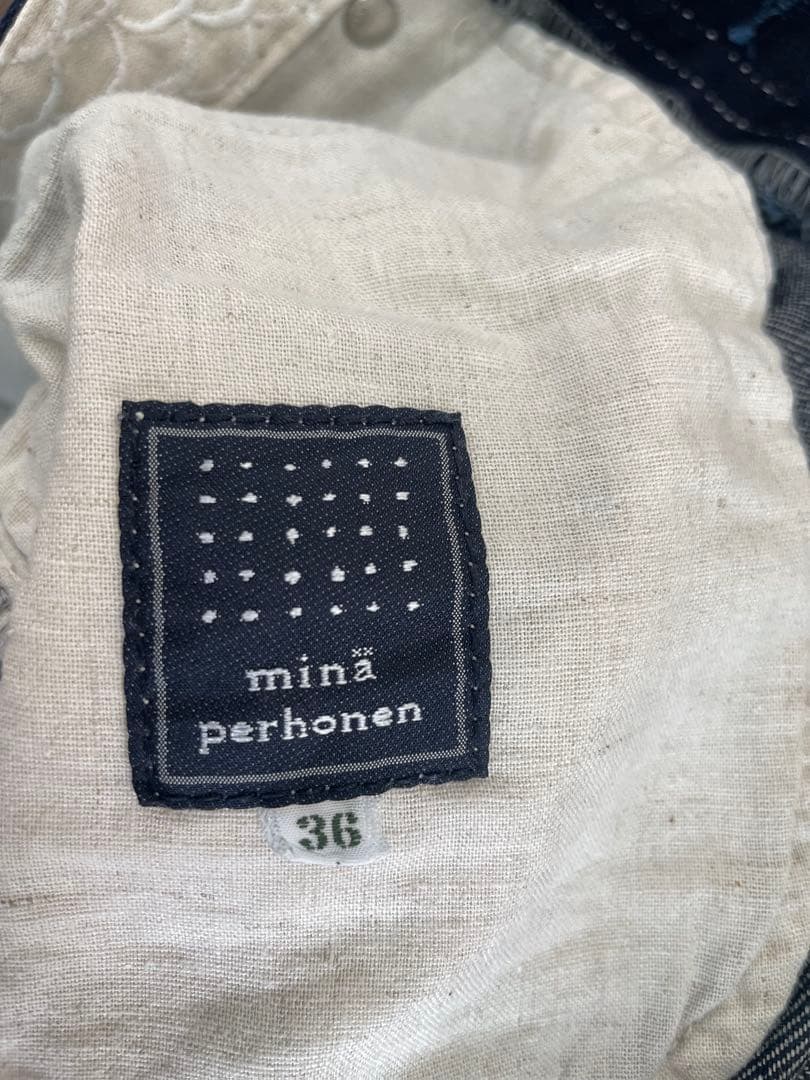 ミナペルホネン always オールウェイズ　テーパードデニム　サイズ36