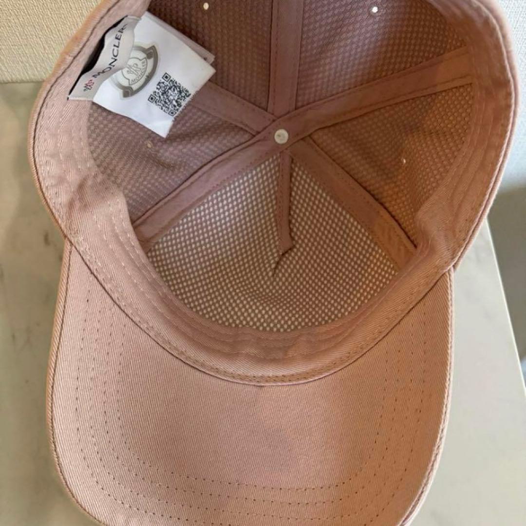 MONCLERキャップ ピンク