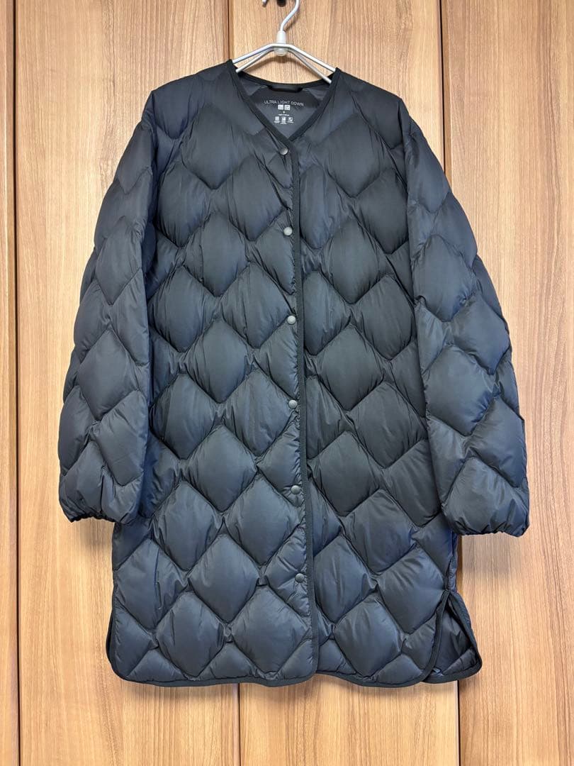 【未使用】UNIQLO ウルトラライトダウン リラックスコート 黒 M