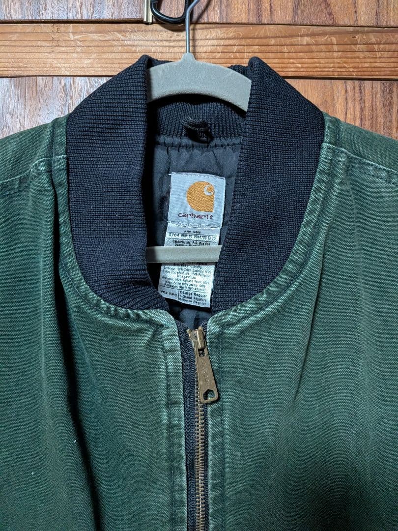カーハート CARHARTT ダックベスト グリーン XLサイズ