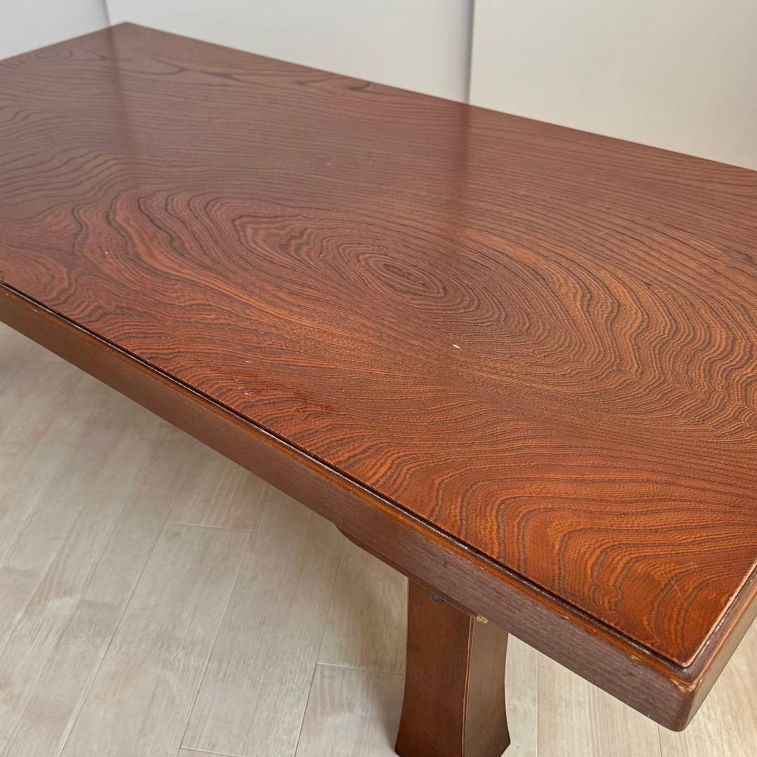 【送料込み】ちゃぶ台 座卓 ローテーブル 折り畳み 天然木　昭和　ヴィンテージ