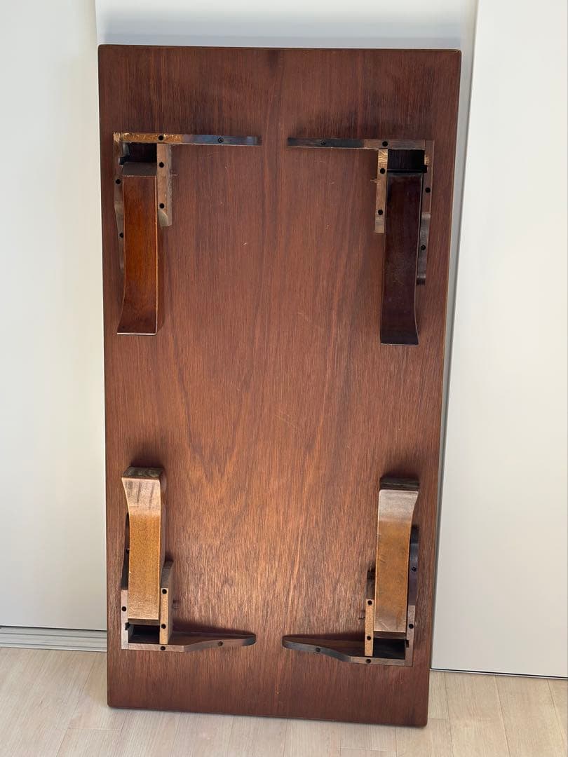 【送料込み】ちゃぶ台 座卓 ローテーブル 折り畳み 天然木　昭和　ヴィンテージ