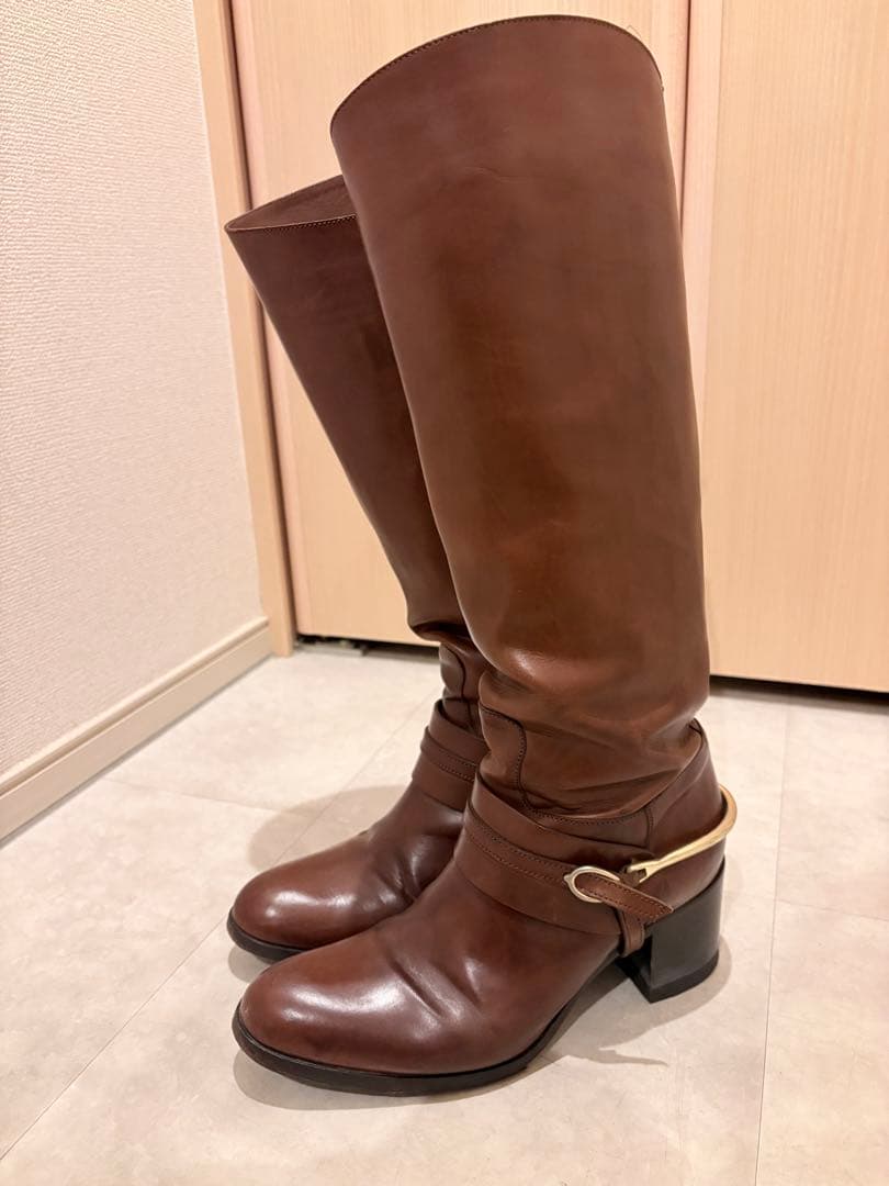 美品 サルトル SARTORE ブーツ ロングブーツ 乗馬ブーツ レディース