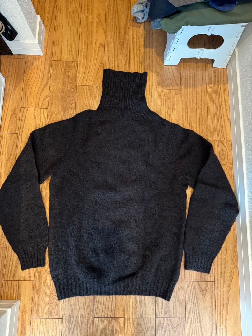 ハーレーオブスコットランド Harley セーター　タートルネック　ブラウン