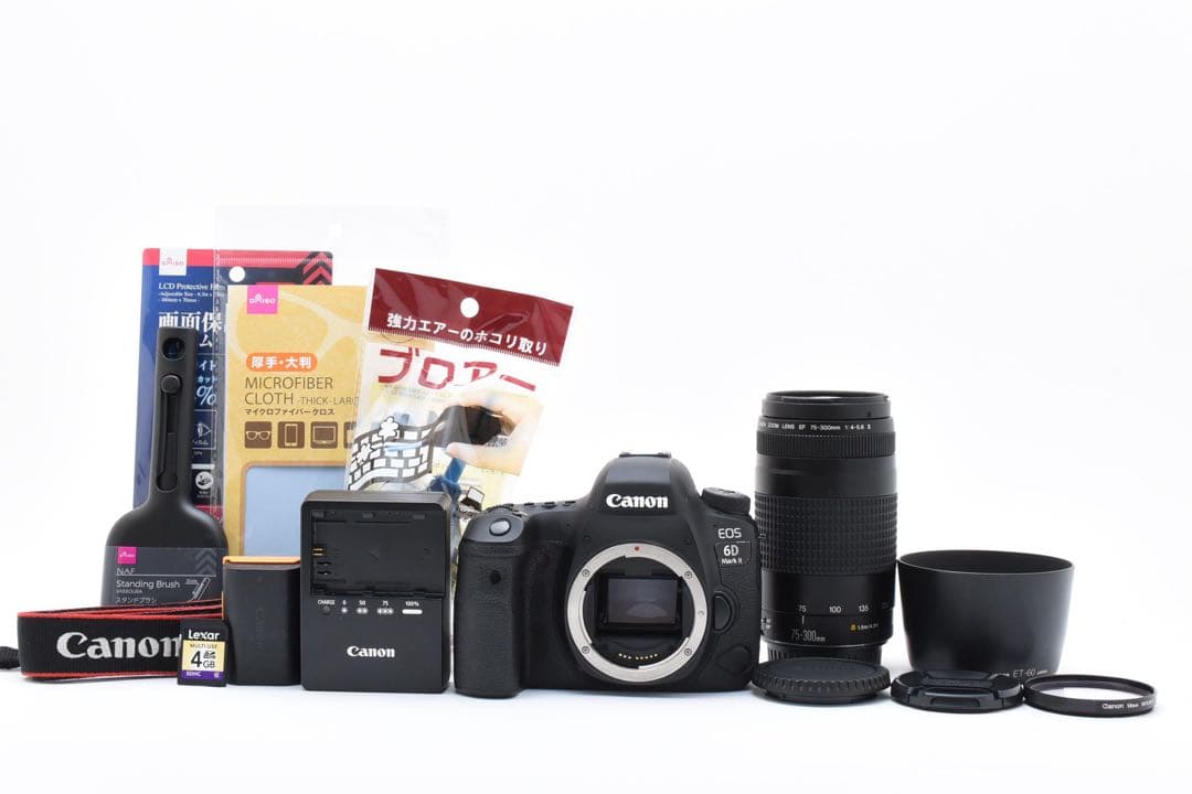 一眼レフ カメラ Canon EOS 6D Mark II 望遠レンズセット