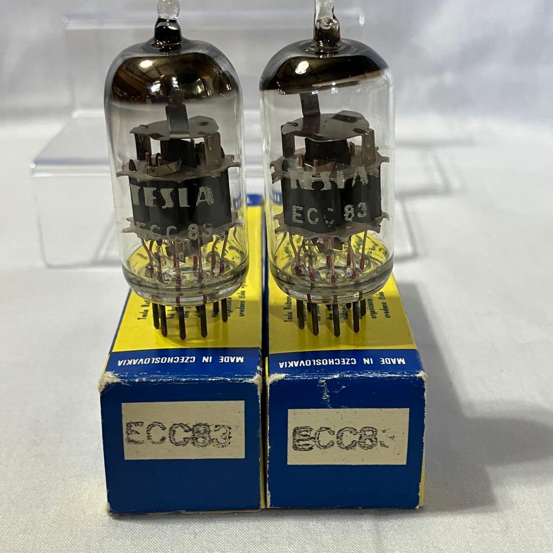 TESLA ECC83 NOS 真空管 旧チェコスロバキア製 2本セット -1