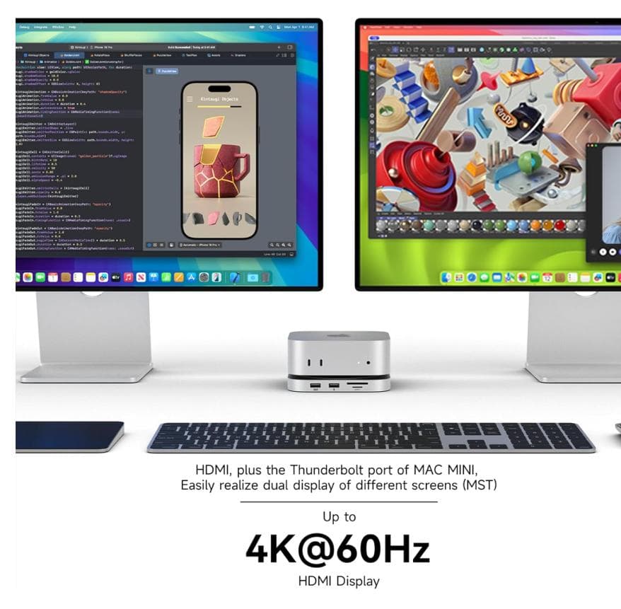 ⭕新品【STAND HUB For 2024 MAC MINI M4／M4PRO