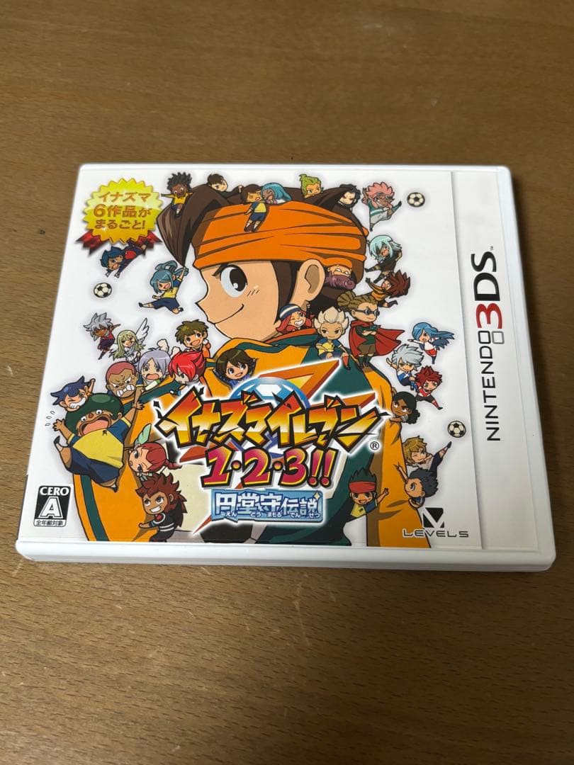 ハ*キ様 中古品　3DS イナズマイレブン1・2・3 円堂守伝説