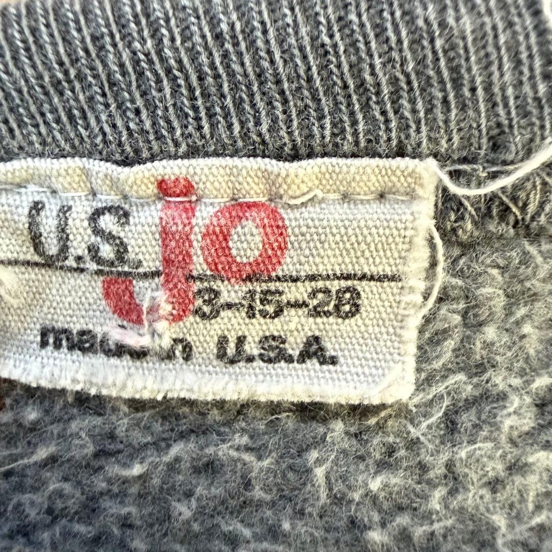 オ*ア様 希少 50s はめ込み両V ヴィンテージスウェット XL相当 スミクロ