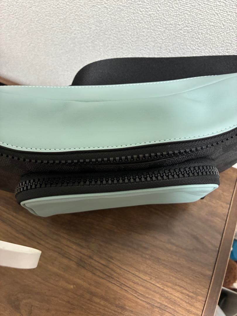 【松茸】コーチ レーサー ベルトバッグ シグネチャー カラーブロック