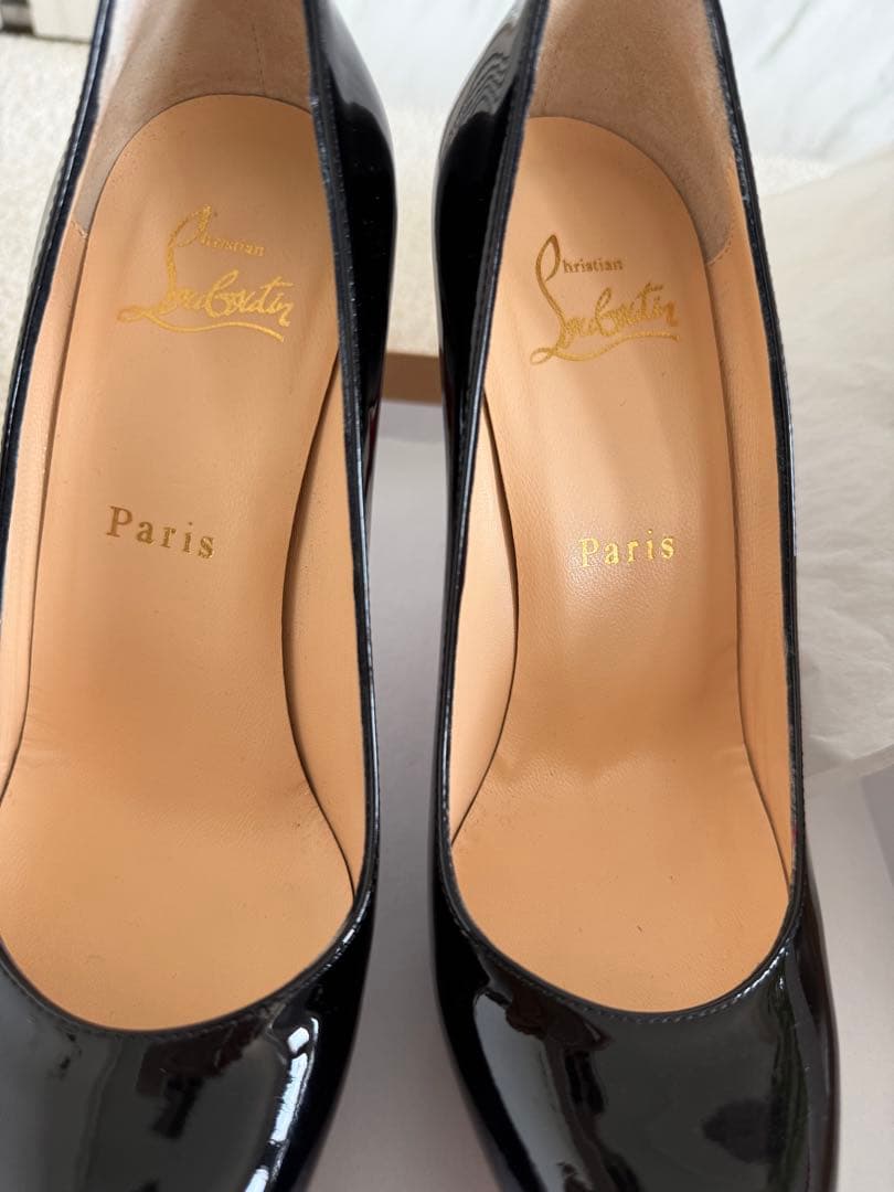 極美品Christian Louboutin ブラック ハイヒールサイズ22.5