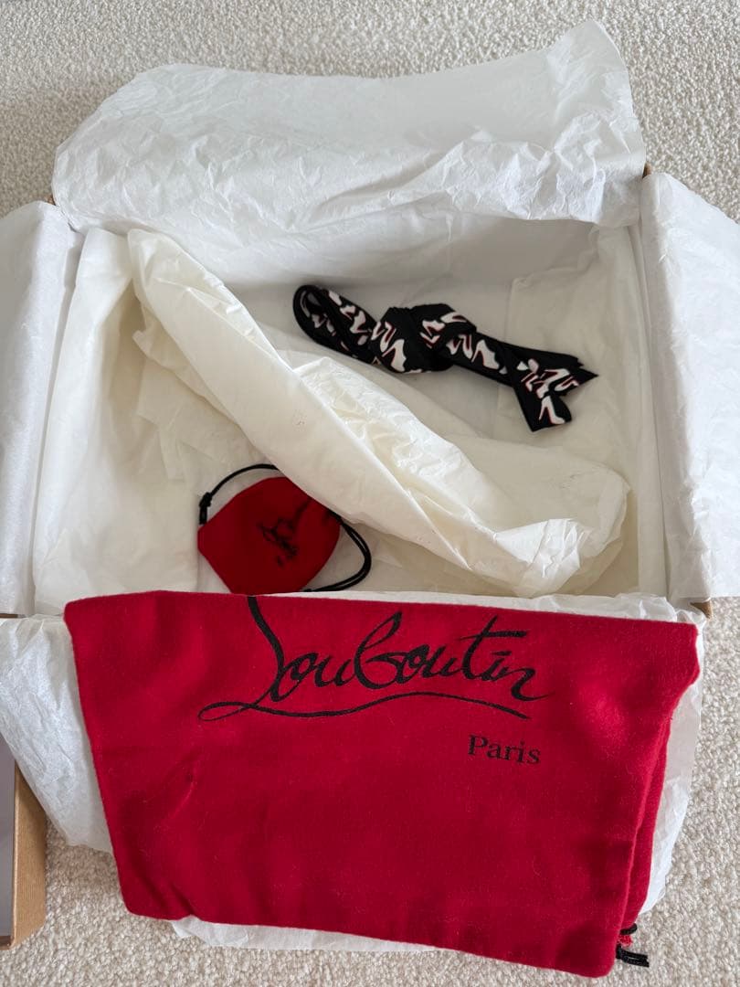 極美品Christian Louboutin ブラック ハイヒールサイズ22.5