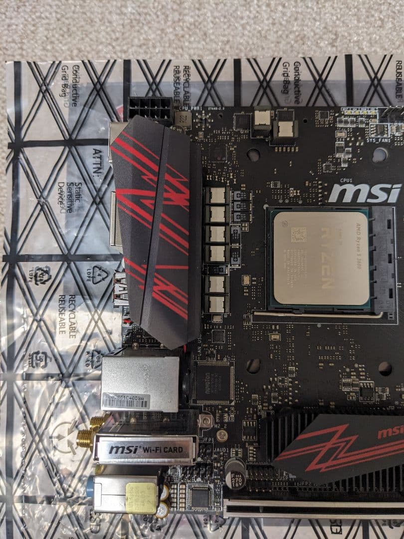 ryzen5付　MSI B450I GAMING PLUS AC itx マザボ