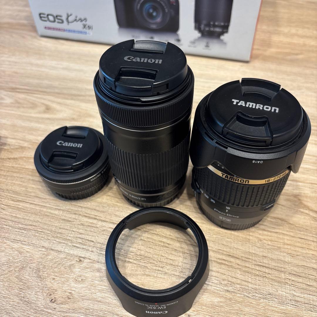 【限定値下げ】Canon EOS Kiss X9i レンズ4本