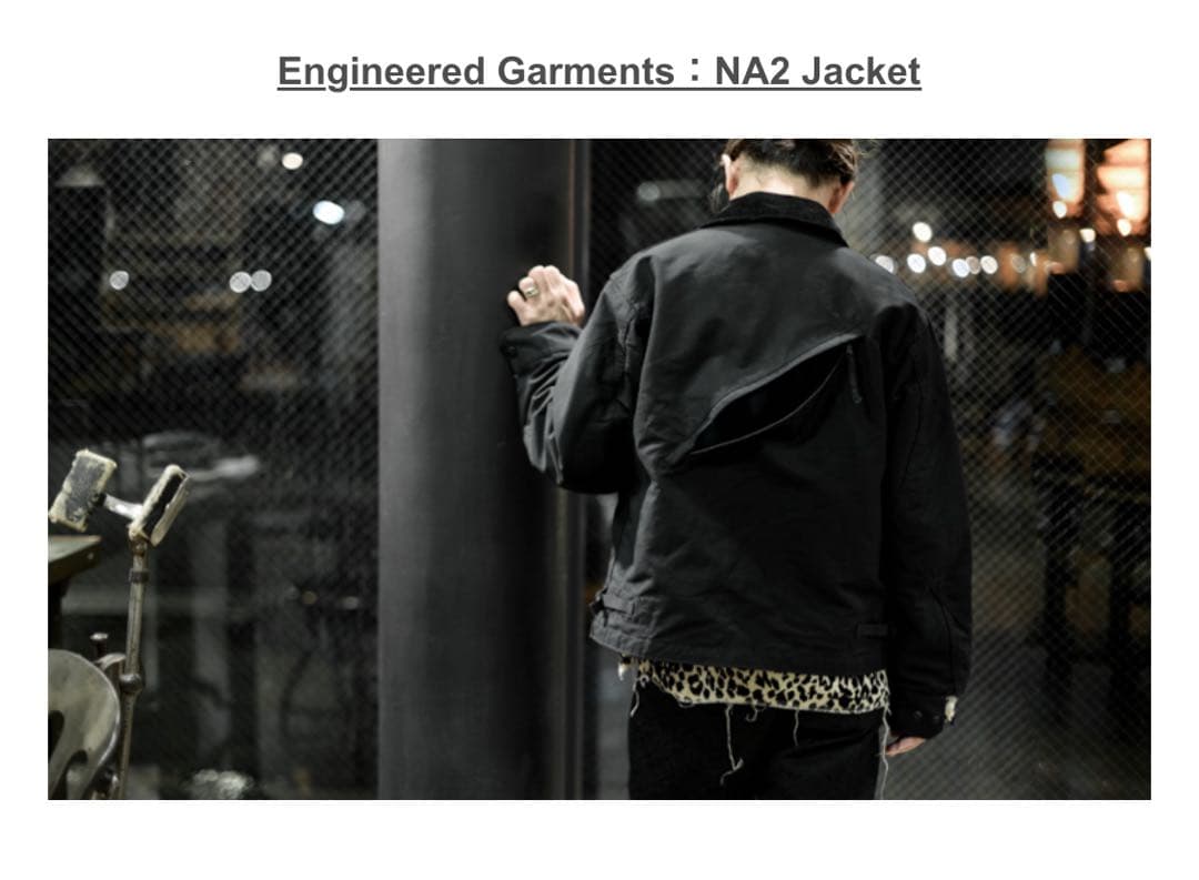 ガーメンツ NA2 JACKET – COTTON DOUBLE CLOTH