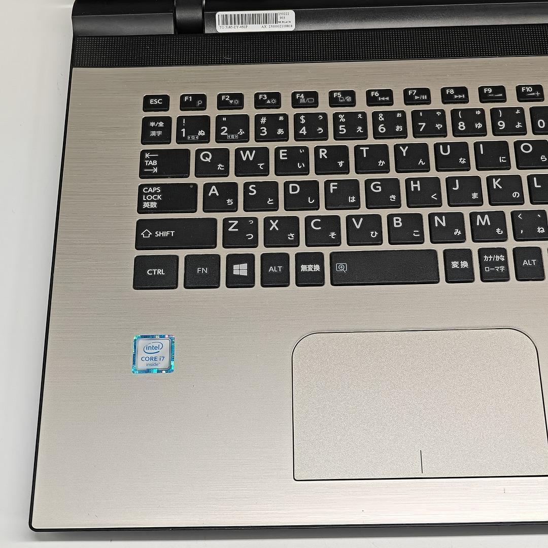 【東芝】T67 高性能i7 SSD512GB 16GB 17.3インチノートPC