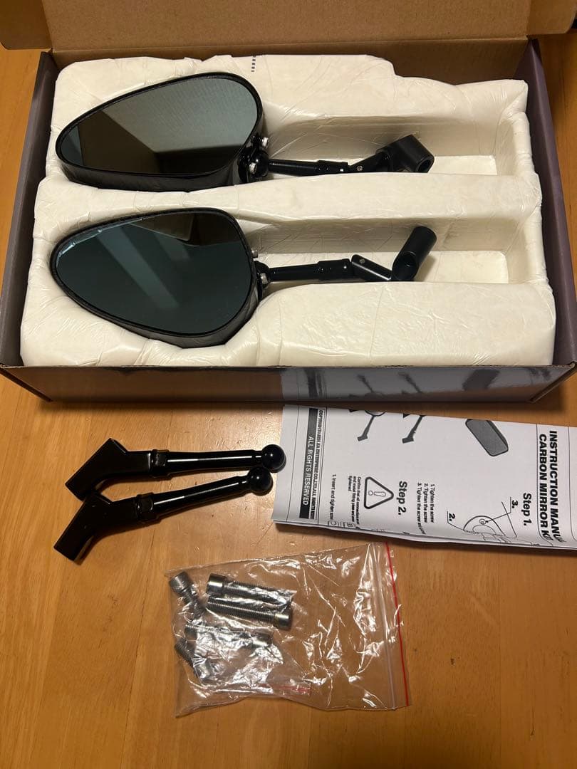 シモタカーボンミラー　カーボンミラーステム rizoma ミラーアダプターセット