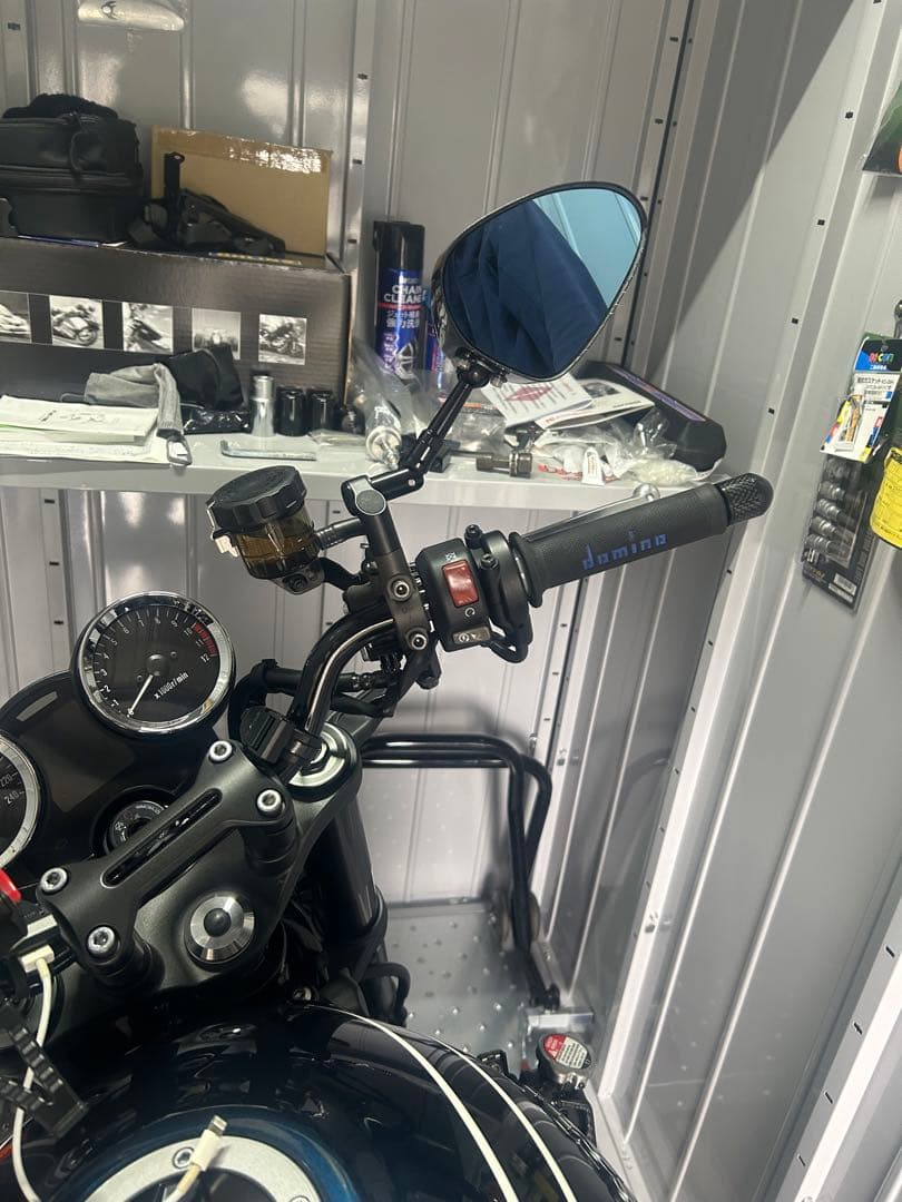 シモタカーボンミラー　カーボンミラーステム rizoma ミラーアダプターセット