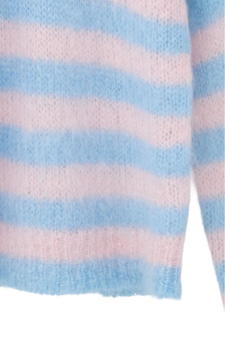 トップス CLANE x FRGMT BORDER MOHAIR KNIT TOPS