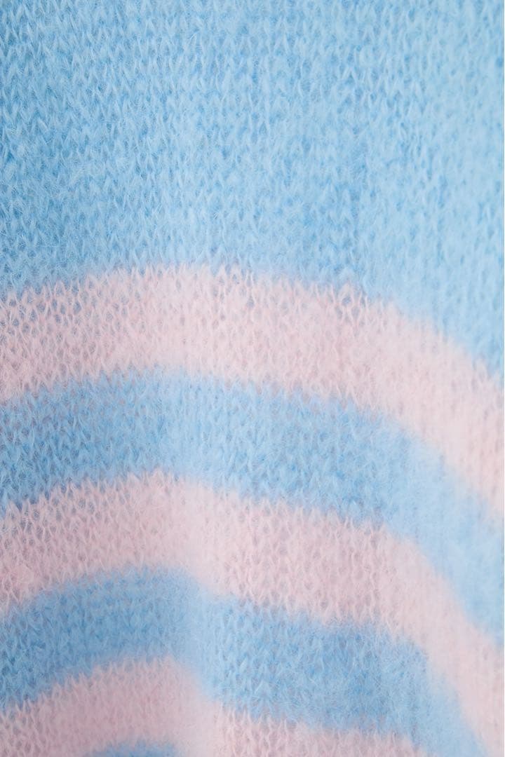 トップス CLANE x FRGMT BORDER MOHAIR KNIT TOPS