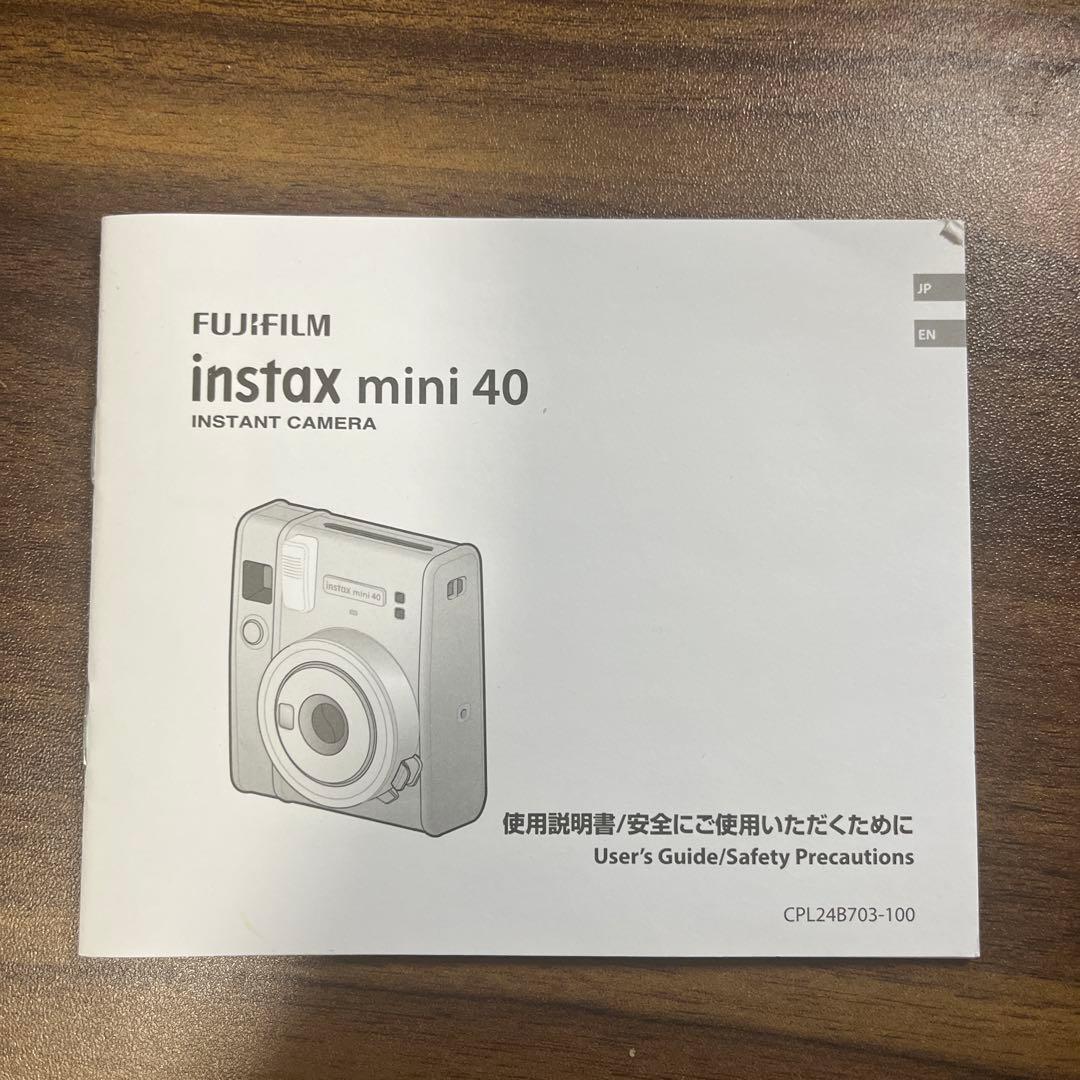 FUJIFILM instax mini 40 チェキ本体