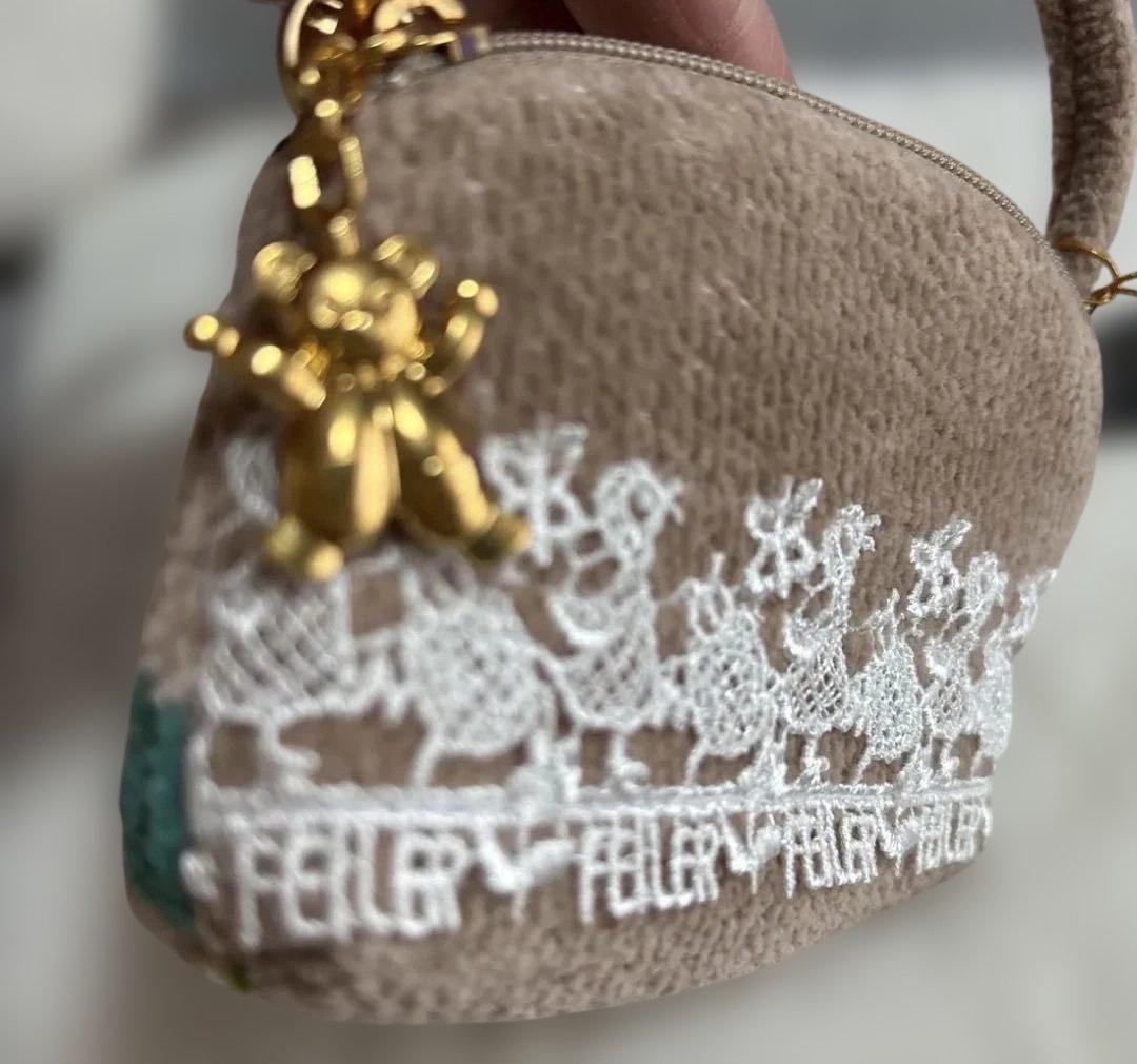 新品　フェイラー　フェイラー＆ハイジ　近沢レースポーチ　ハンドル付き