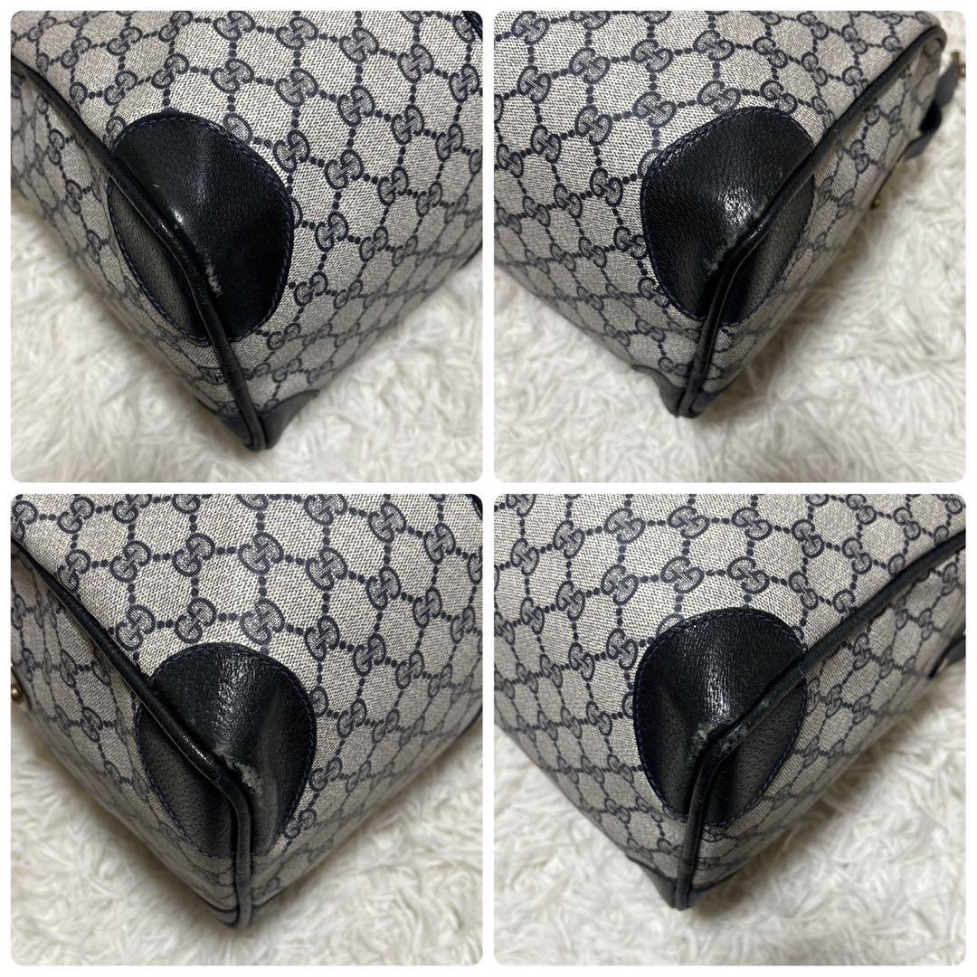 GUCCI オールドグッチ GG PVC ボストンバッグ 大容量