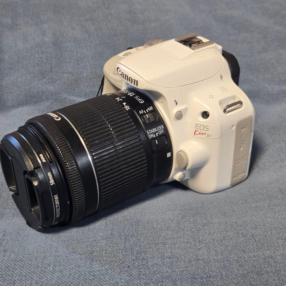 Canon EOS Kiss X7 ホワイト レンズ・ 箱・付属品有