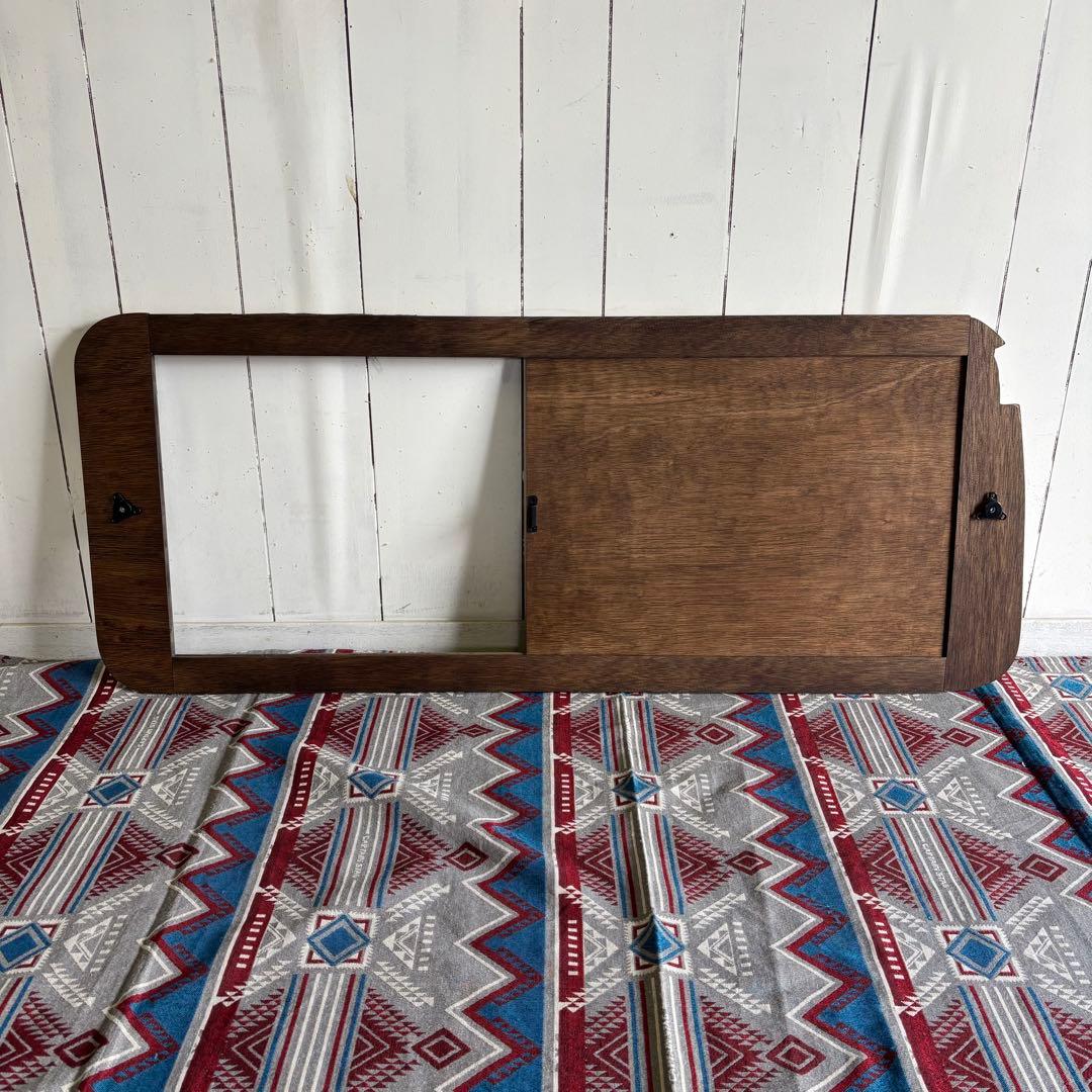 ハイエース 窓埋めパネル 開閉式 左右セット 断熱シート加工 木目