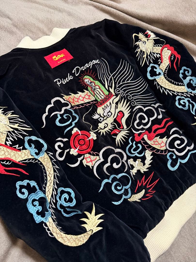 ２面用 CREAM SODA 龍 日本限定版 スカジャン vintage サテン