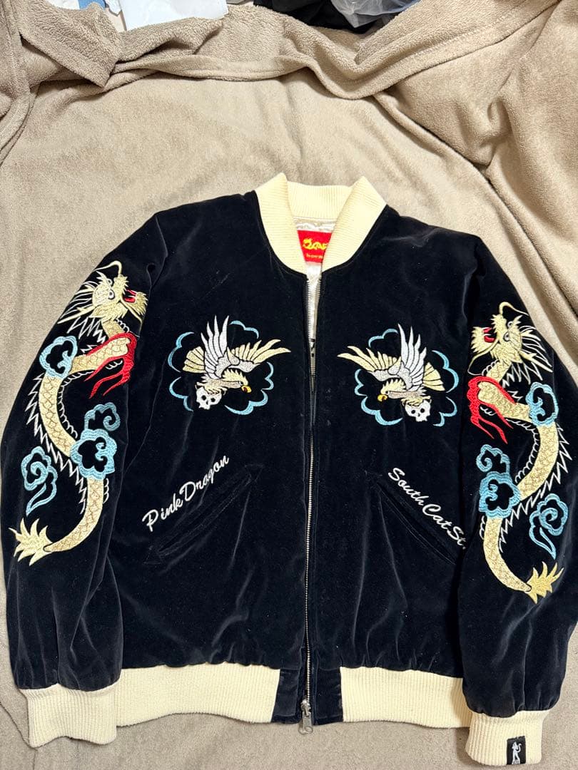 ２面用 CREAM SODA 龍 日本限定版 スカジャン vintage サテン