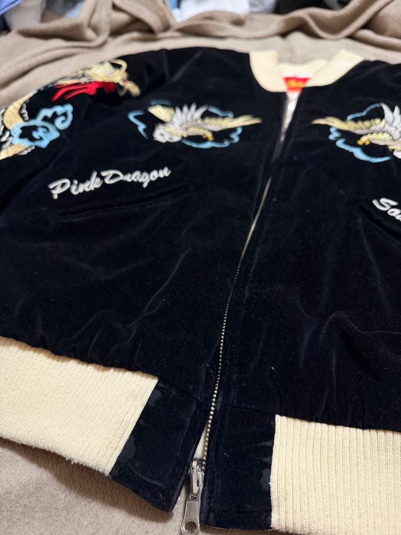 ２面用 CREAM SODA 龍 日本限定版 スカジャン vintage サテン