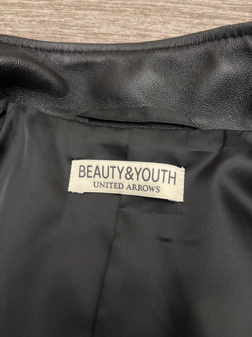 BEAUTY&YOUTH シープスキンプルゾン