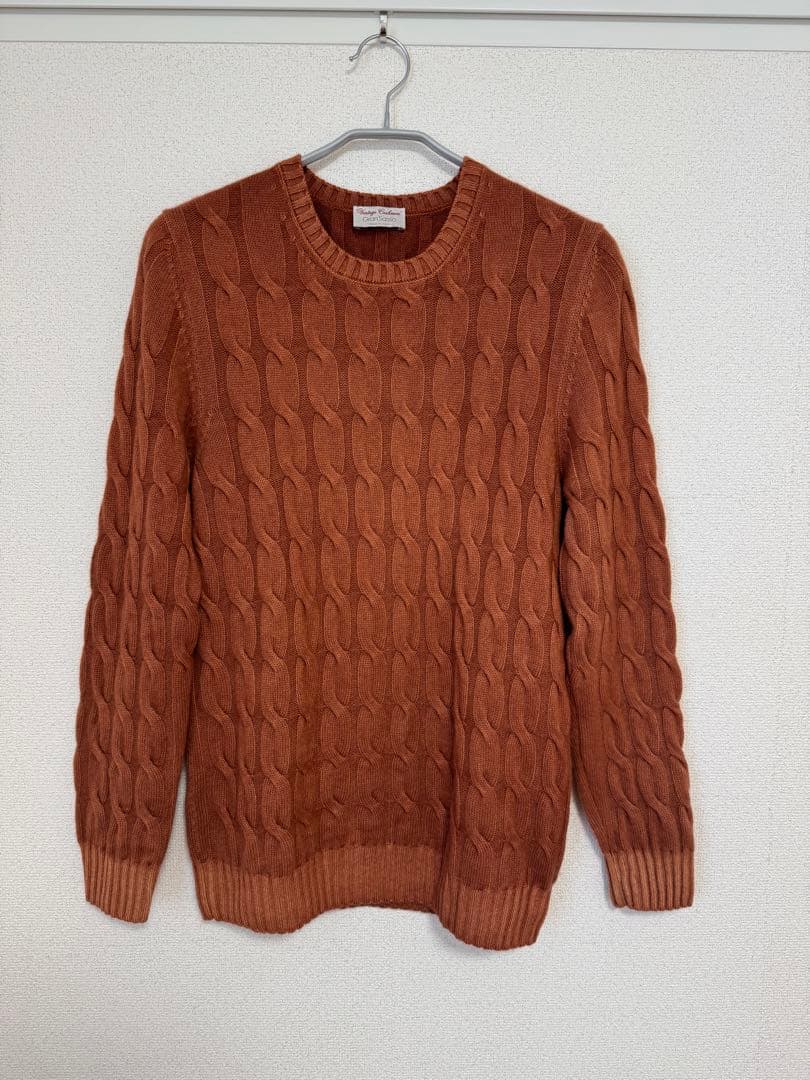Gran Sasso カシミヤニット ケーブル編み イタリア製