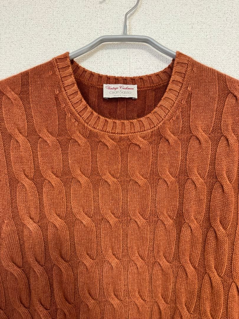 Gran Sasso カシミヤニット ケーブル編み イタリア製