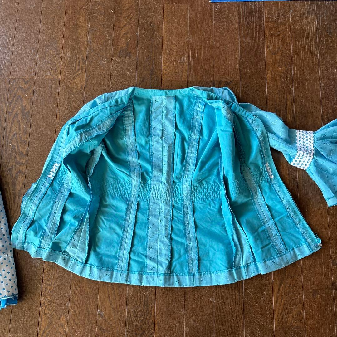 水色フラメンコツーピース