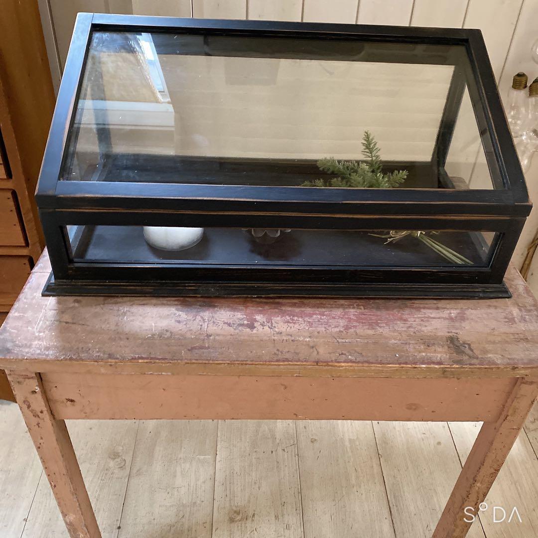 フランスアンティークガラスケース　アクセサリーケース　ディスプレイケース