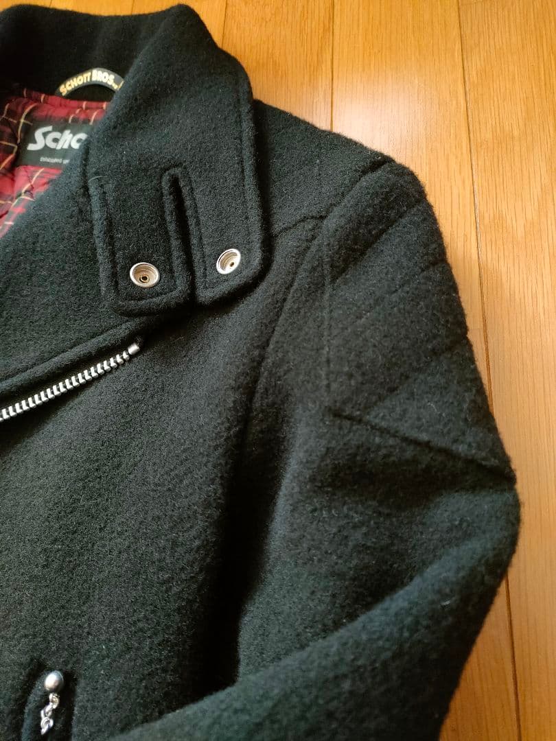 Schott × flaph フェルト ライダースジャケット 36