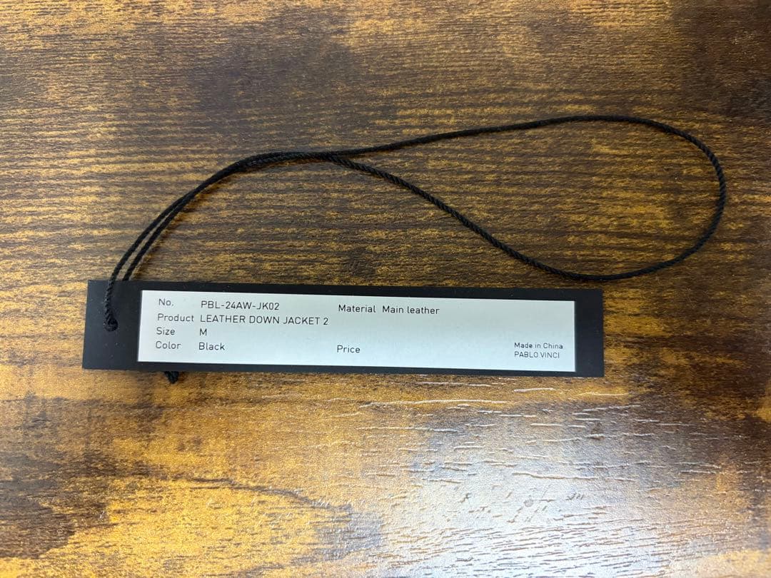 PABLO VINCI レザーダウンジャケト02