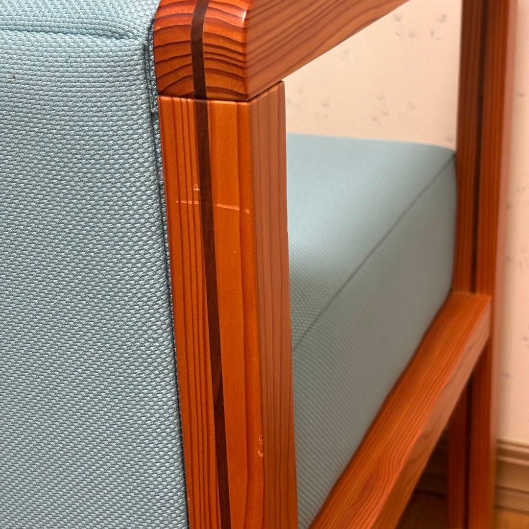 【美品】お洒落　ラウンジチェア　　大手企業設置品　北欧風　天然木