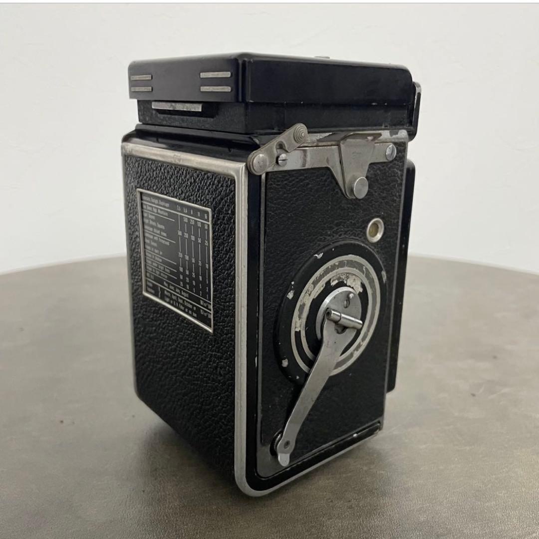 Rolleiflex 二眼レフカメラ ジャンク品 レザーケース付き パーツ取り