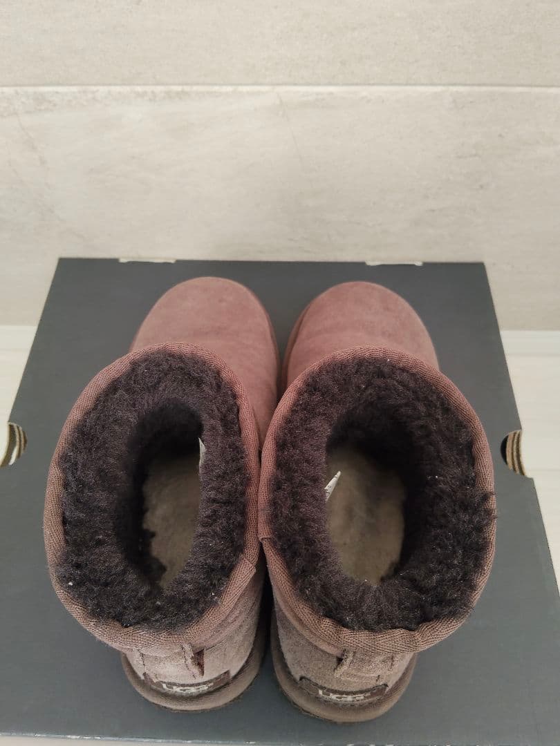 美品☆　アグ UGG ムートンブーツ　クラシックミニ　ダークブラウン　7
