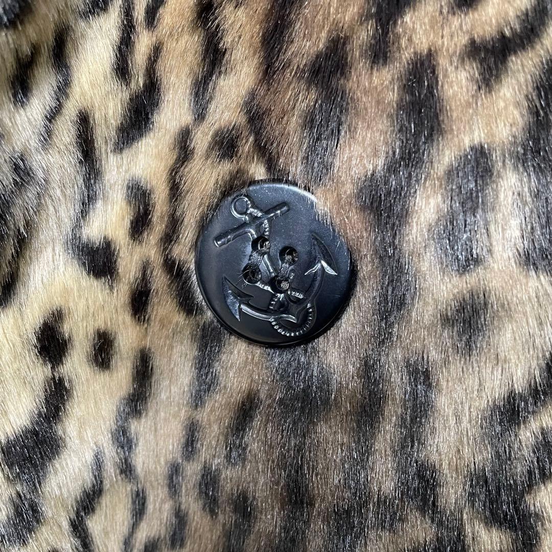 レア Schott ×moussy ファージャケット Pコート レオパード柄