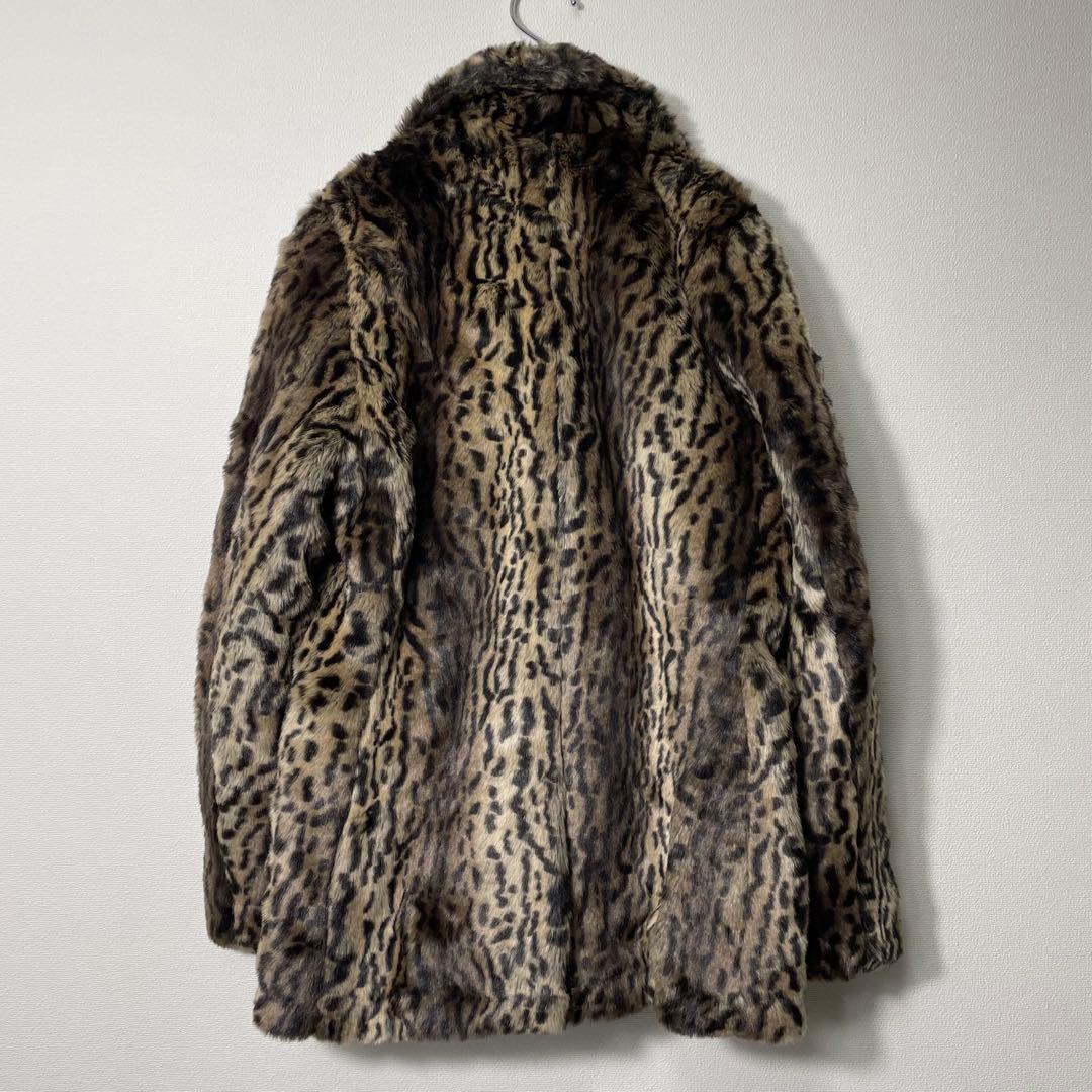 レア Schott ×moussy ファージャケット Pコート レオパード柄