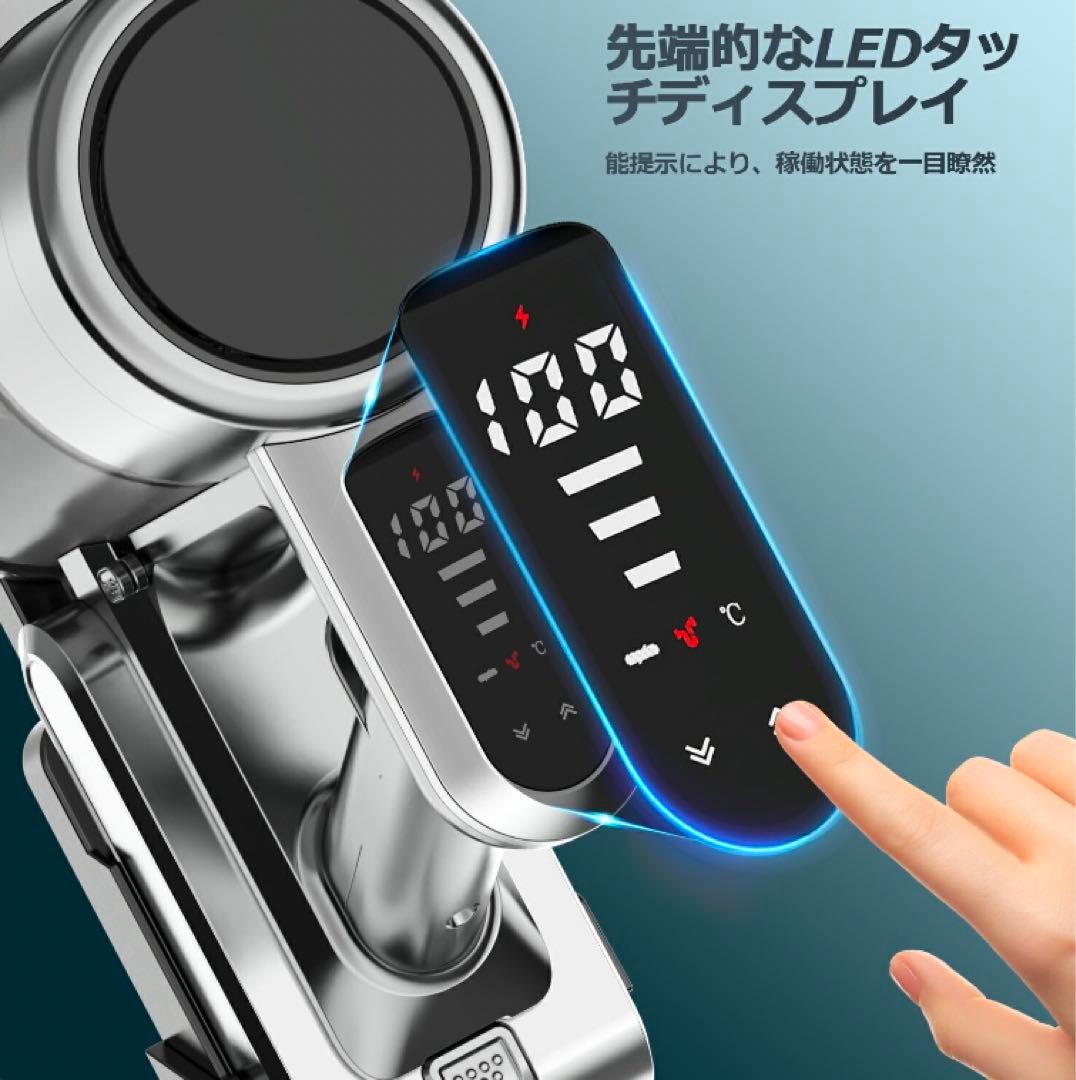 コードレス掃除機 スティック型/ハンディ型 超強力65KPa 60分連続稼働